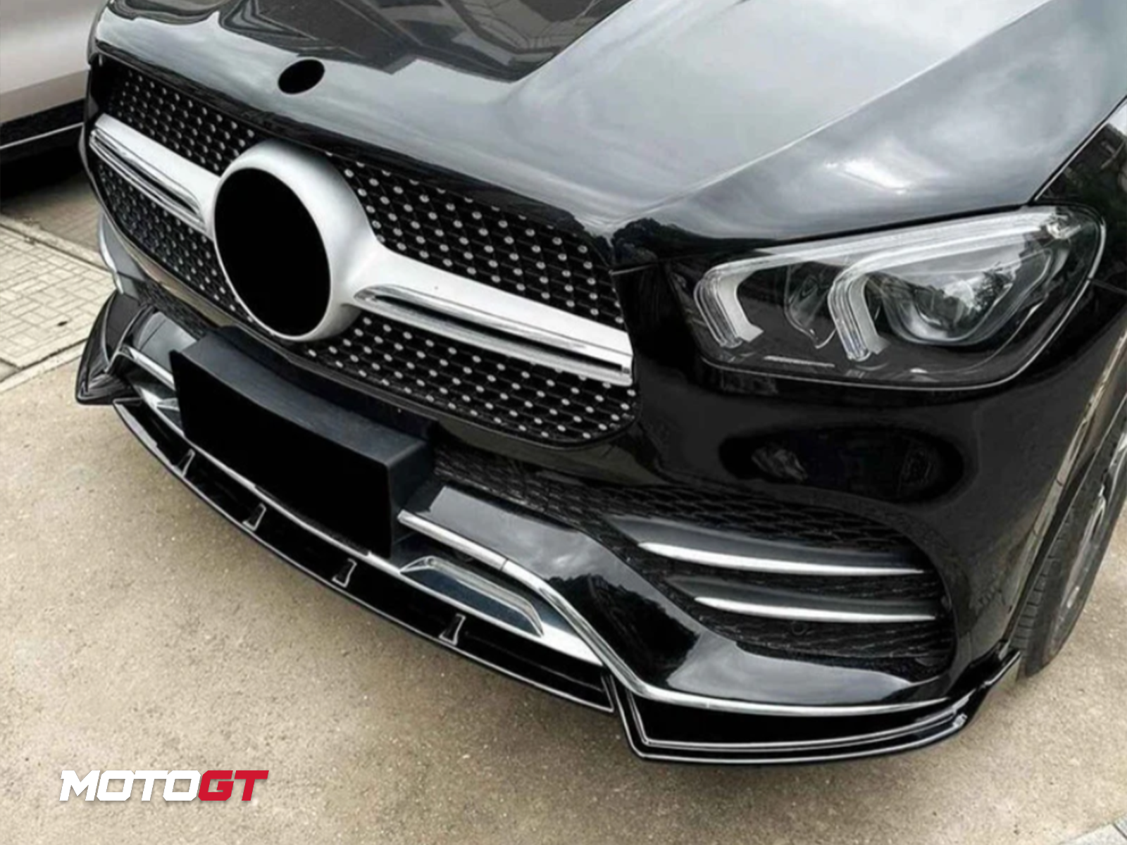 فاصل الصدام الأمامي الأسود لسيارة GLE كلاس — 3